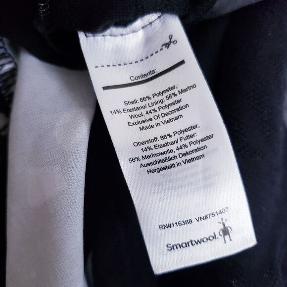 Smartwool Merino Wool Breathable Lined Athletic Shorts in black composite print - Picture 8 of 8